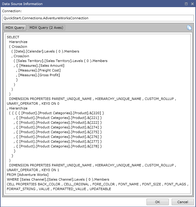 mdx query