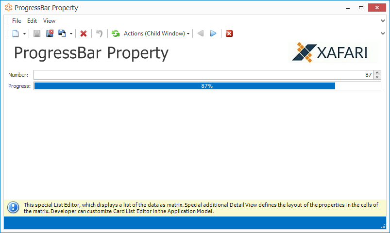 Progress Bar Property Editor