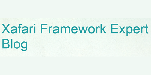 Xafari Framework Expert Blog
