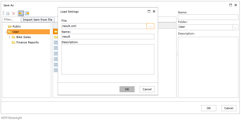 import ranet olap report