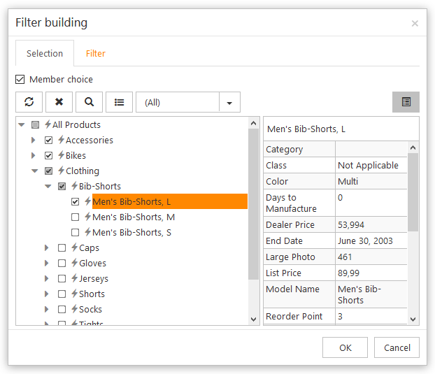 ranet member choice filter