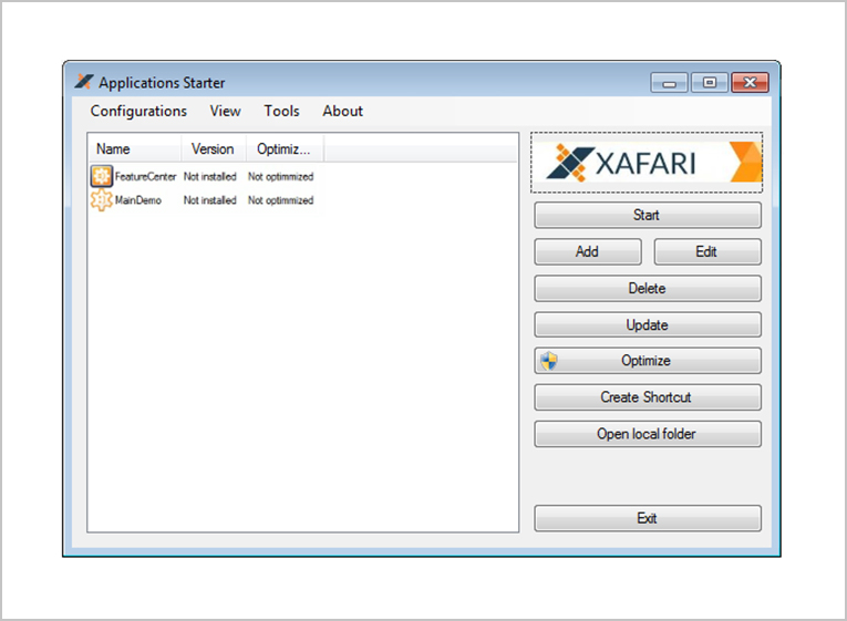 xafari framework appstarter