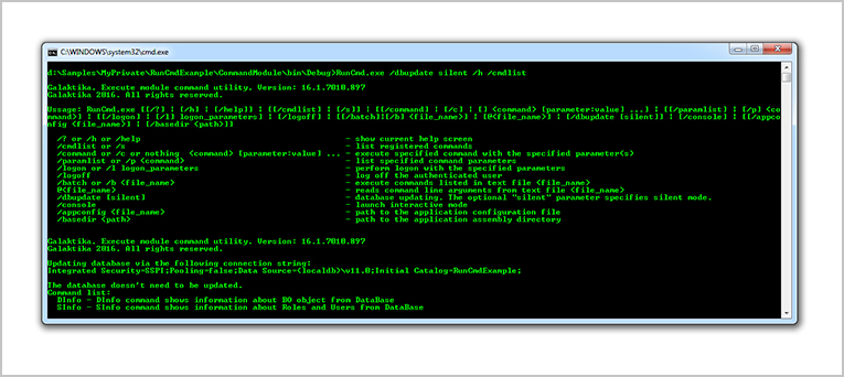 Xafari Framework Console Application